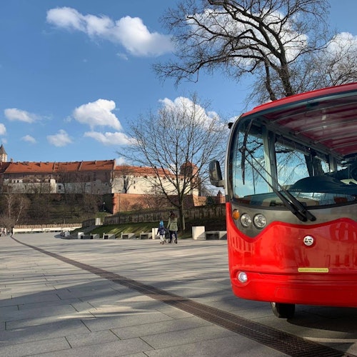 Cracovia: Tour turistico della città in golf cart elettrico + guida audio + trasferimenti