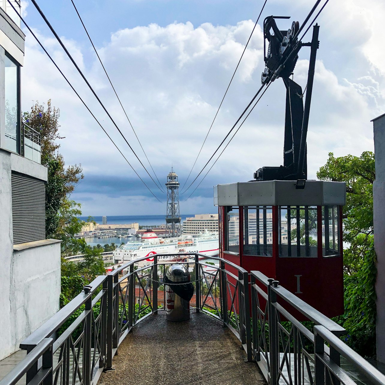 Barcelona Cable Car: One Way from Montjuic Mountain - Accommodations in Barcelona