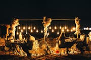 Cena romantica nella valle della Cappadocia