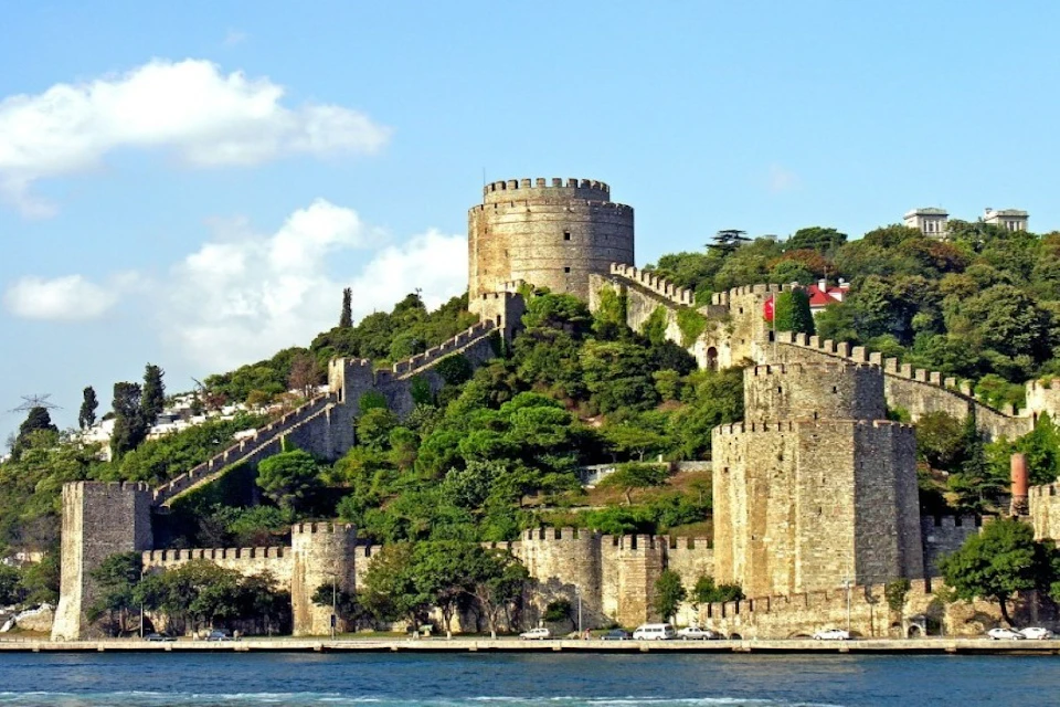 Rumeli fortress view from boat