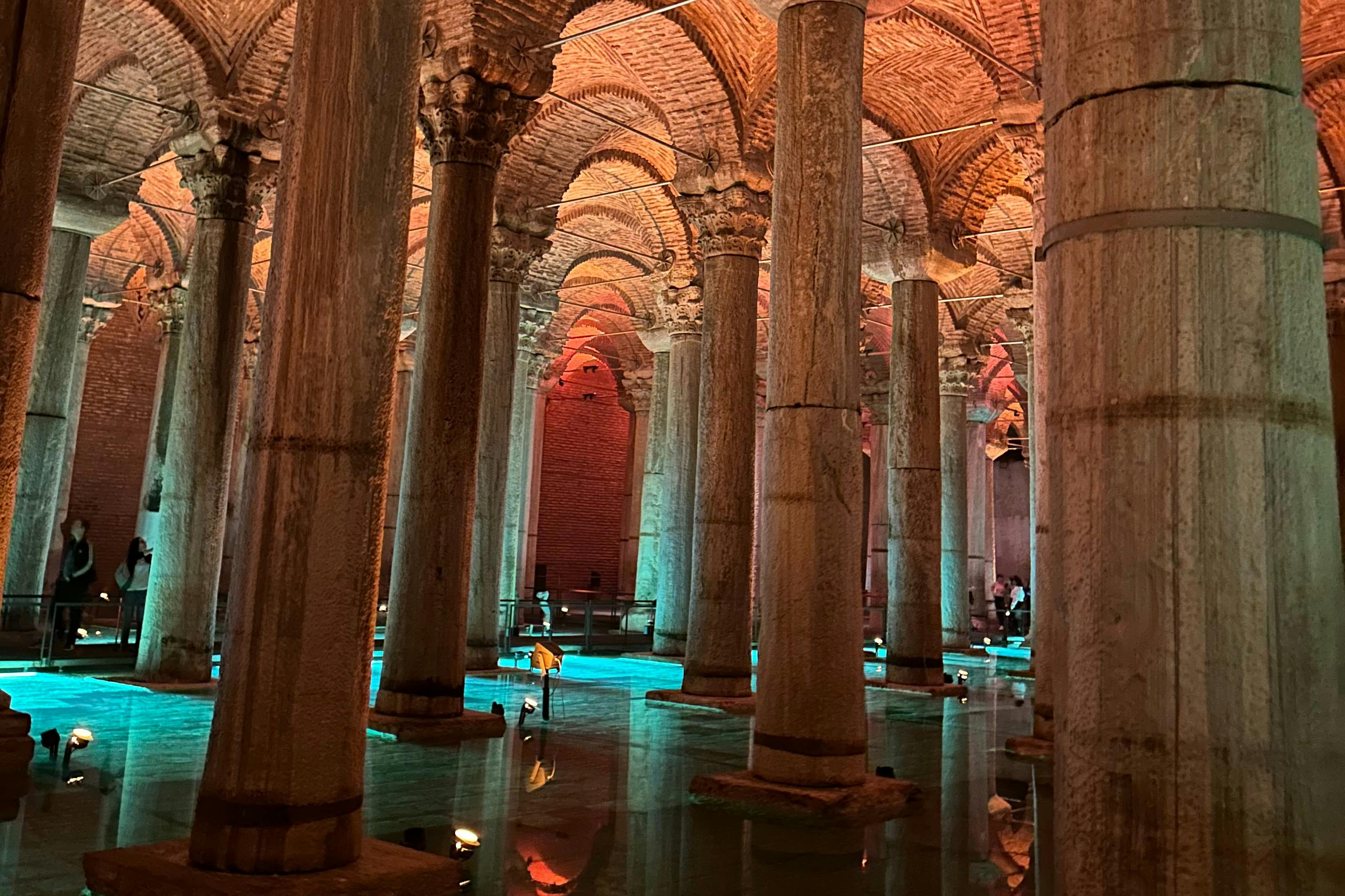 Image of inside Basilica Cistern