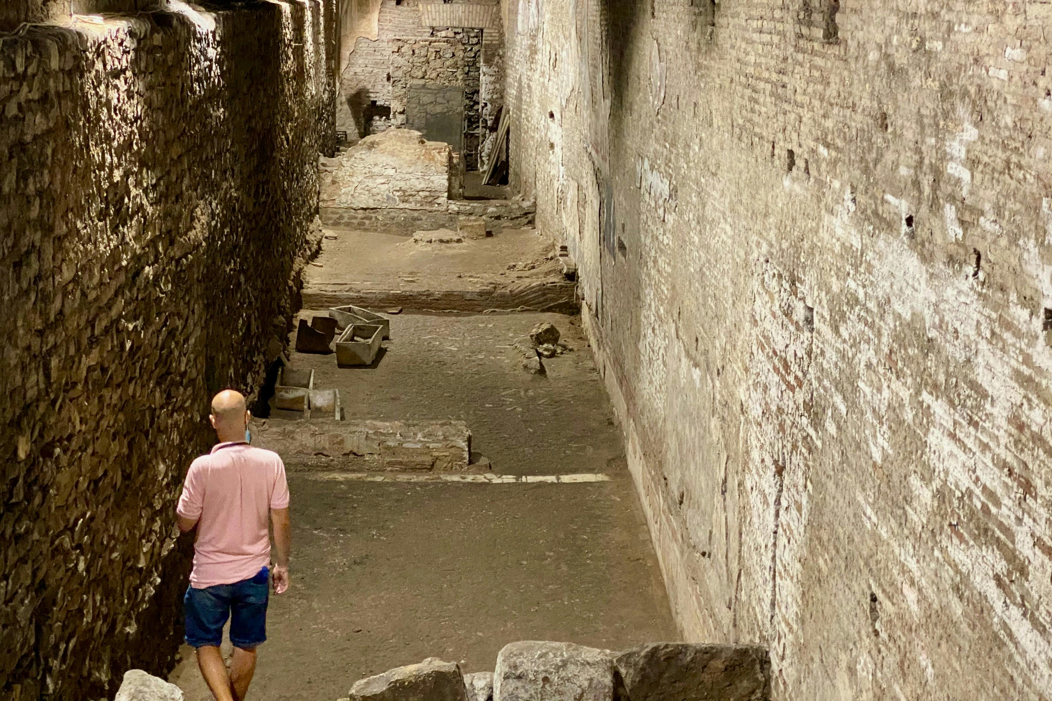 In the undergrounds of Basilica of Saint Crisogono in Trastevere
