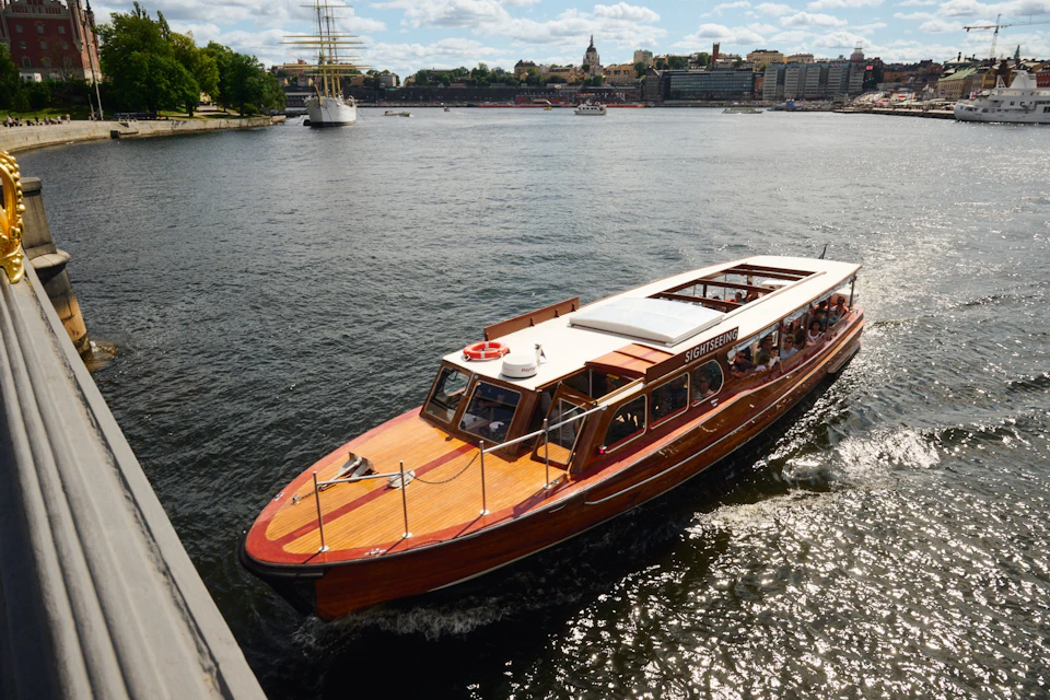 Classic Wooden Boat for Archipelago Tour in City Center