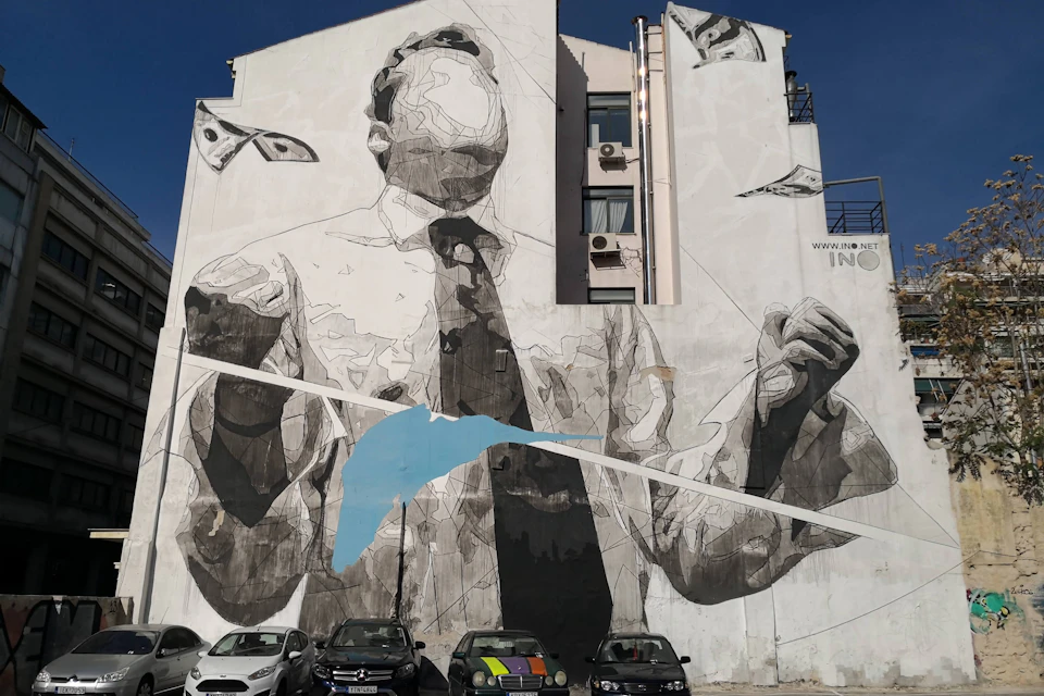 "Snowblind" mural