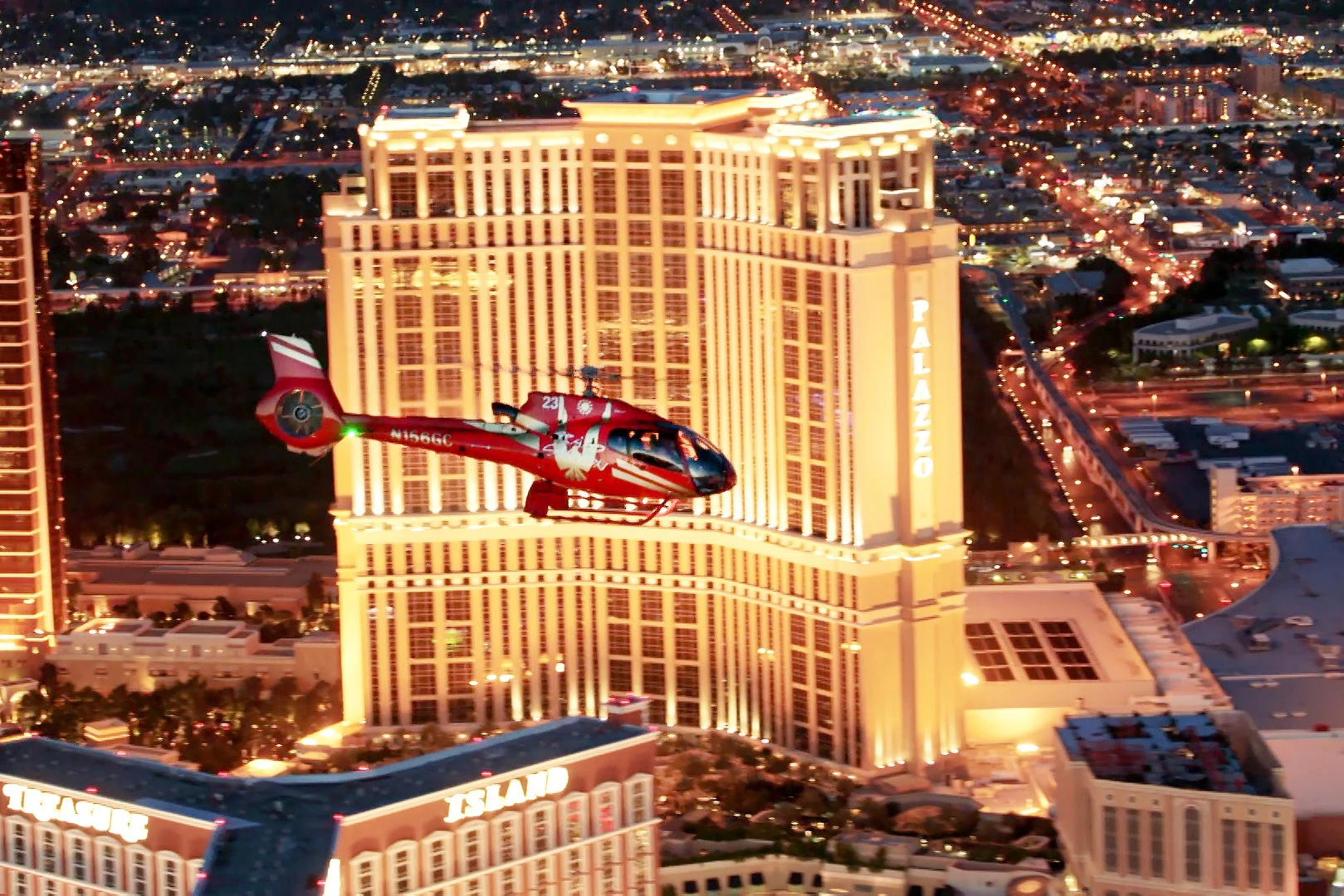 Las Vegas Strip: Passeio Noturno de Helicóptero
