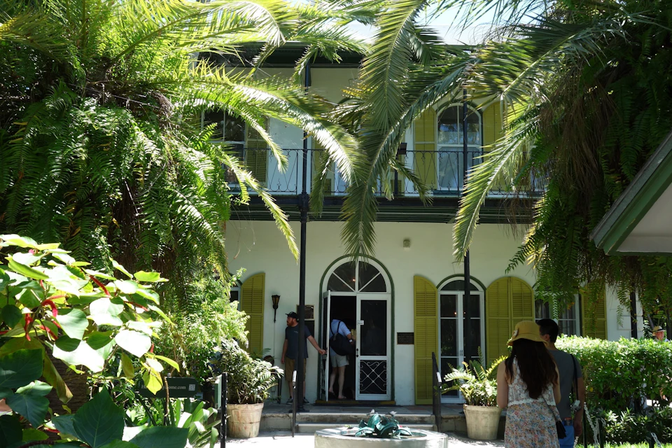 Ernest Hemingway's House is located in Downtown Key West