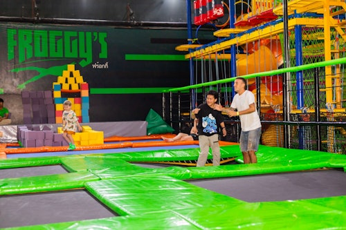 All-Day Play Trampoline, Playground, and Rope Park