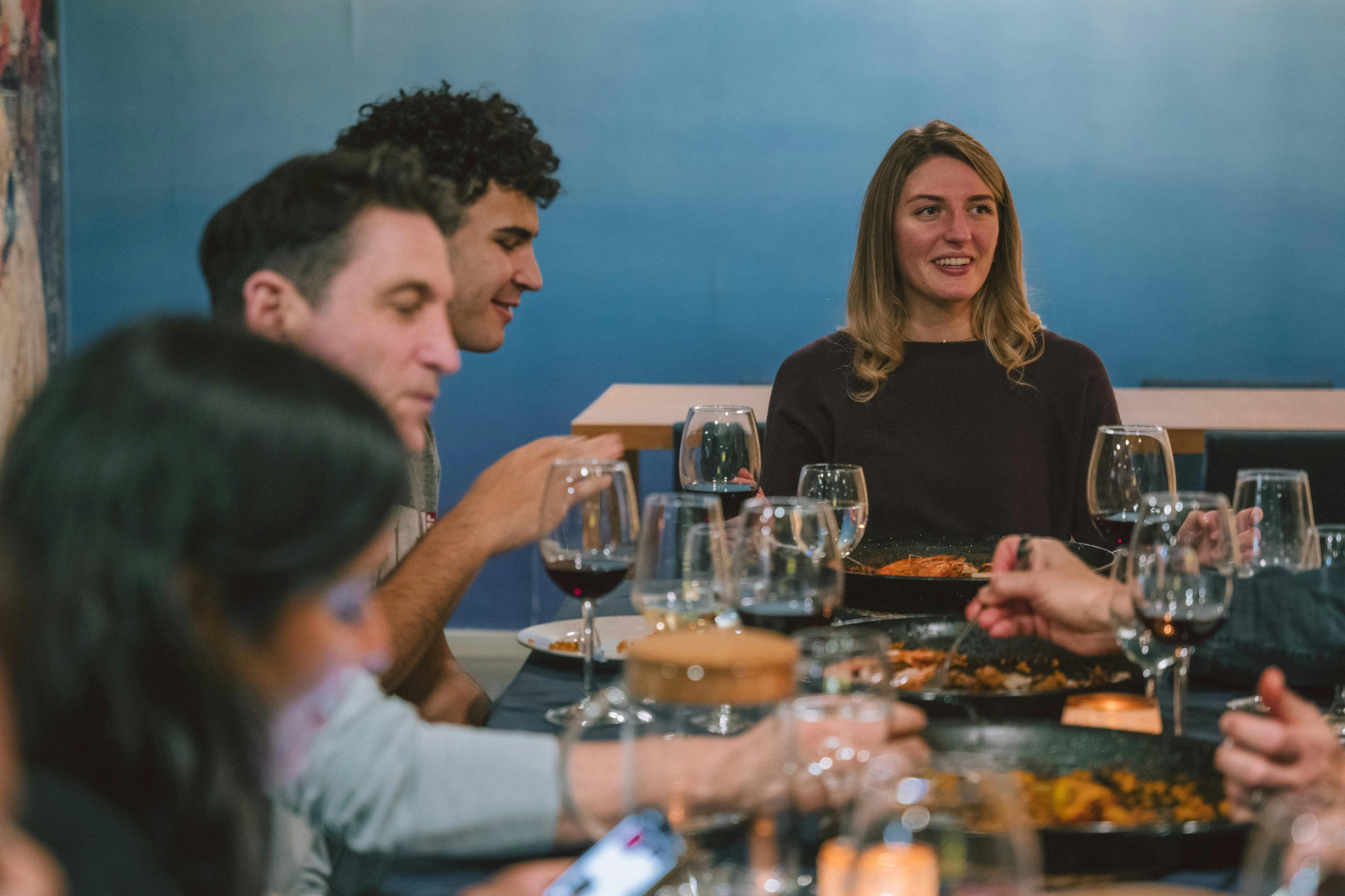 Trying homemade Paella