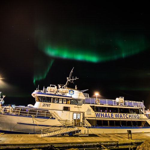 Auroral boreal en barco
