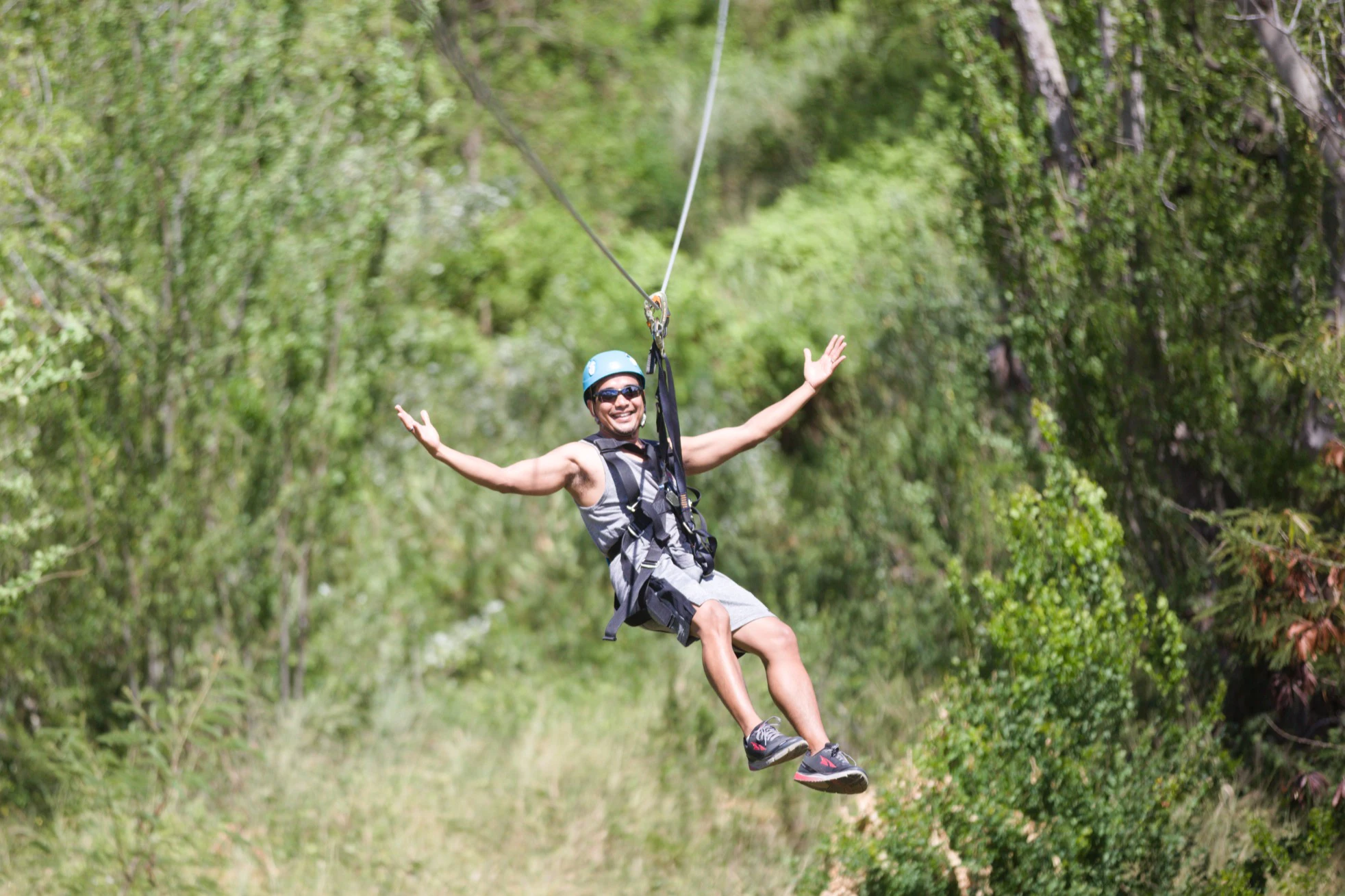Coral Crater Adventure Park: 6 tirolesas + transporte de ida e volta