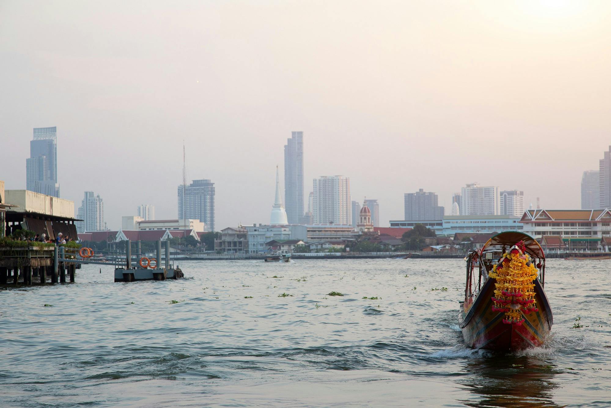 Boats on the Chao Phraya are still widely used.
