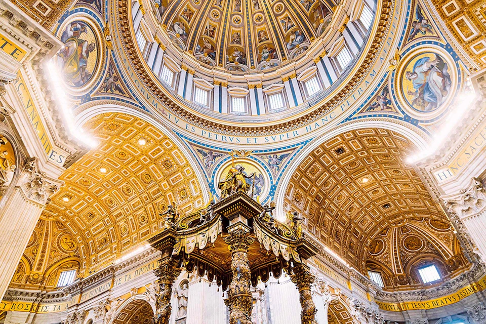 Inside St. Peter's Basilica