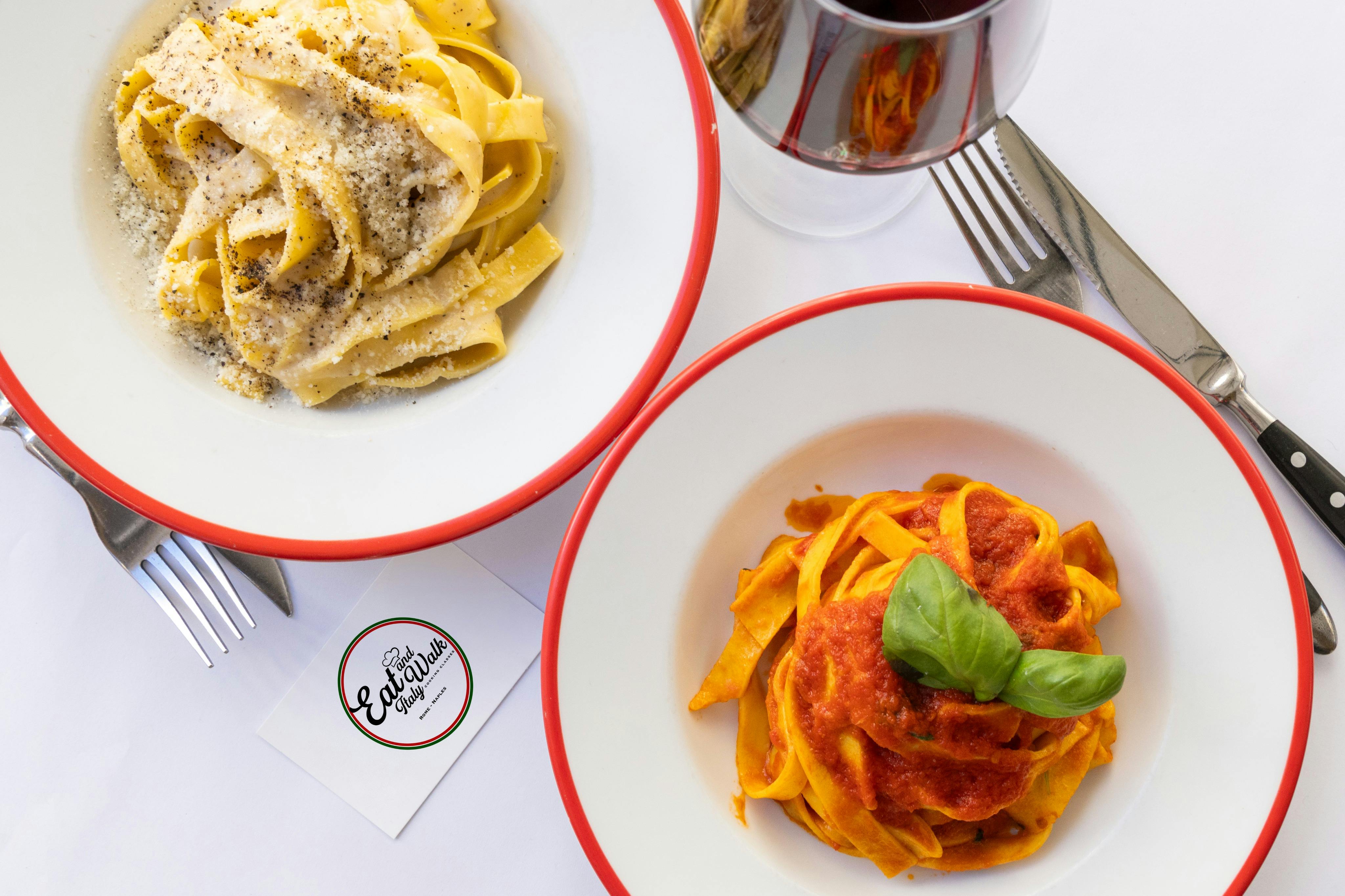 Φάτε και περπατήστε Ιταλία Μάθημα μαγειρικής Ραβιόλι Φετουτσίνι και Τιραμισού