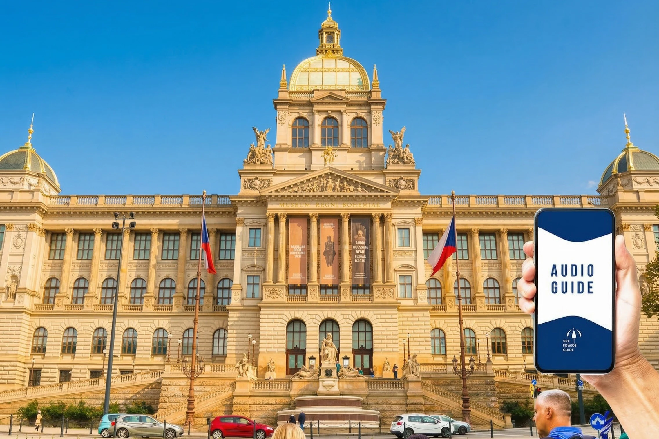 Prague National Museum: Entry Ticket + City Tour Audio Guide