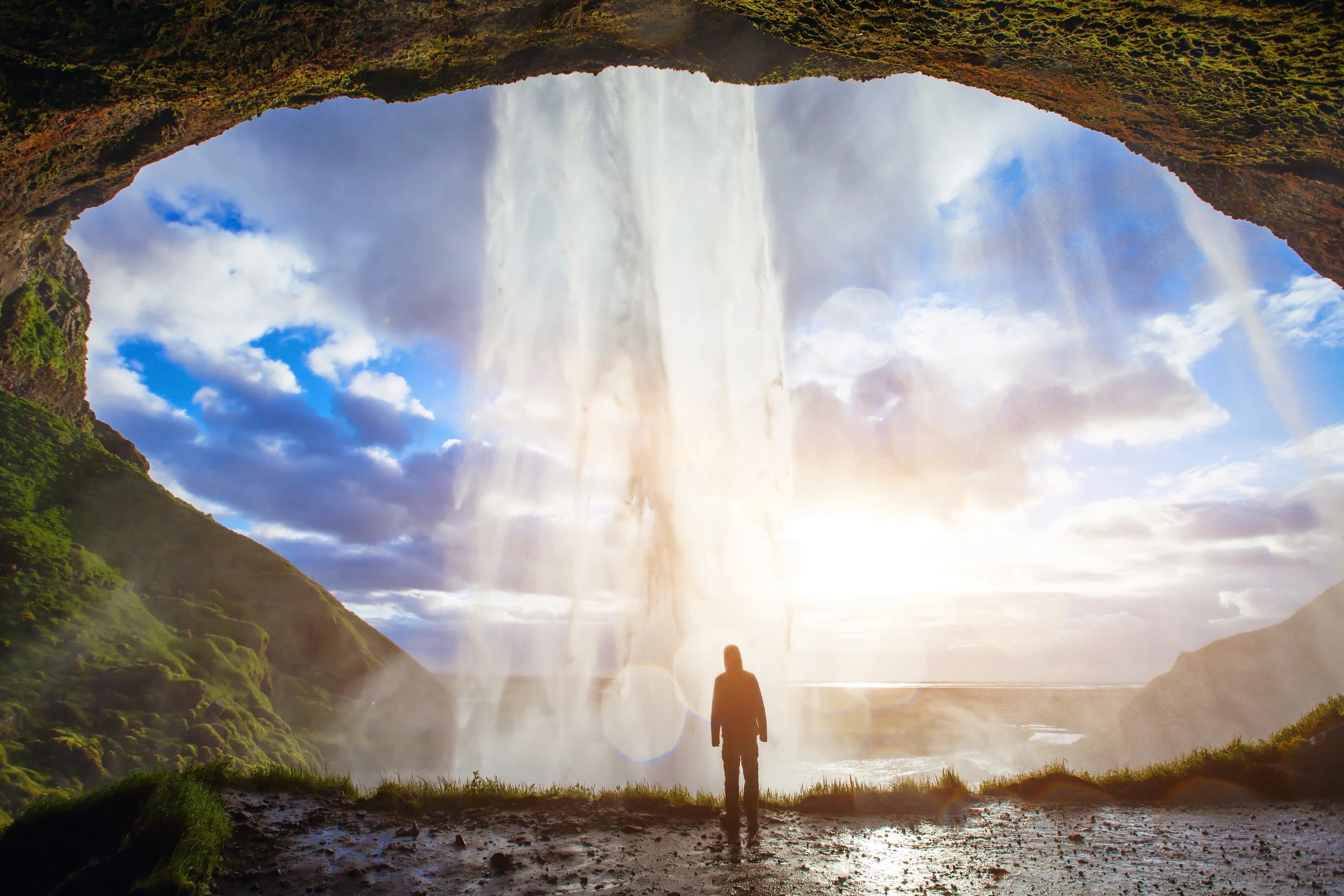 South Coast Waterfalls, Glacier, and Black Sand Beach: Tour from Reykjavik