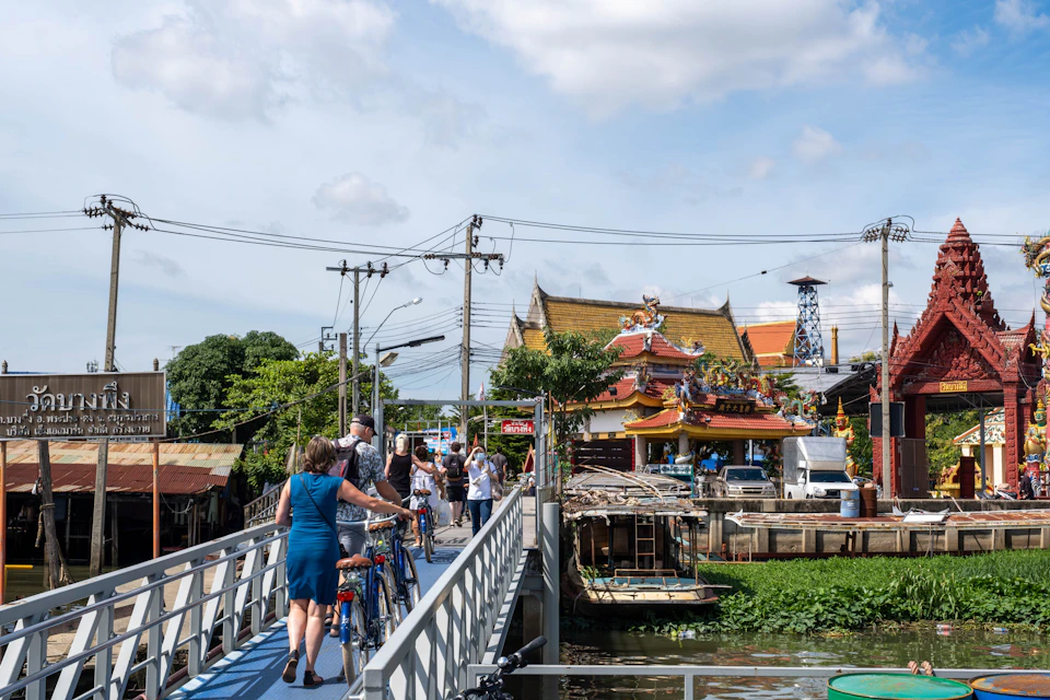 The other side of the river is full of new sights.