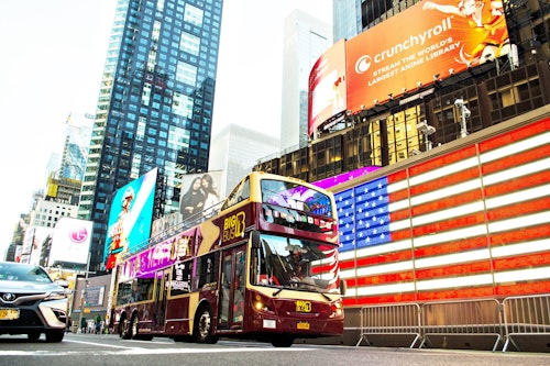 New York: 1-Day Hop-on Hop-off Bus + Statue of Liberty & Ellis Island Ferry