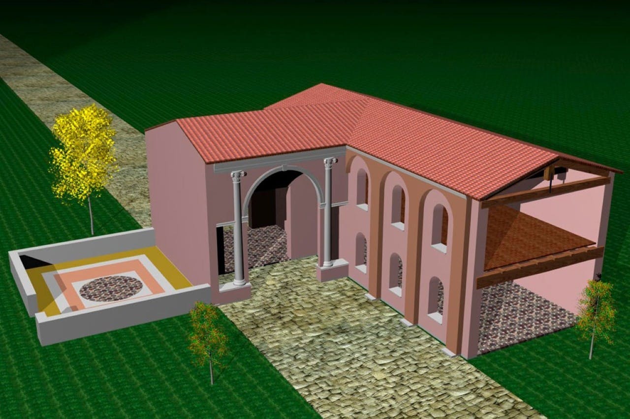 Mozaiki na podłogach domus