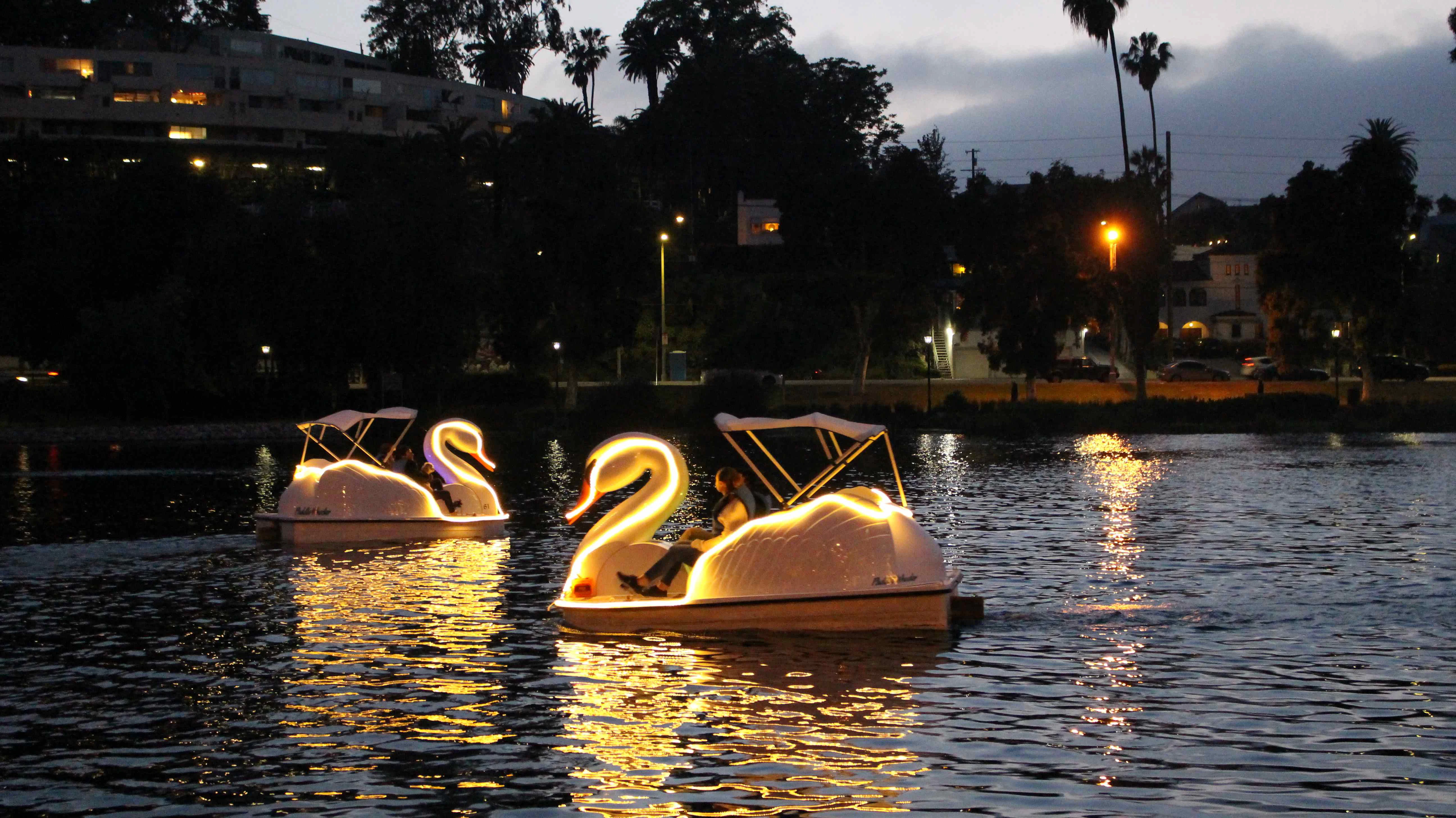 Long Beach: Swan Boat Rental at Rainbow Lagoon