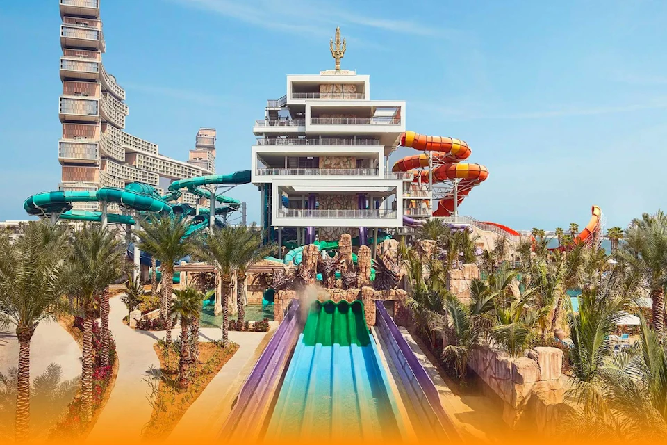 The world's largest water slide tube, offering a twisting, high-speed ride.