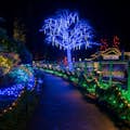 Exposition de lumières de Noël dans les jardins Butchart de renommée mondiale