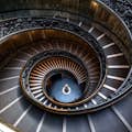 Bramante Staircase view from above 
