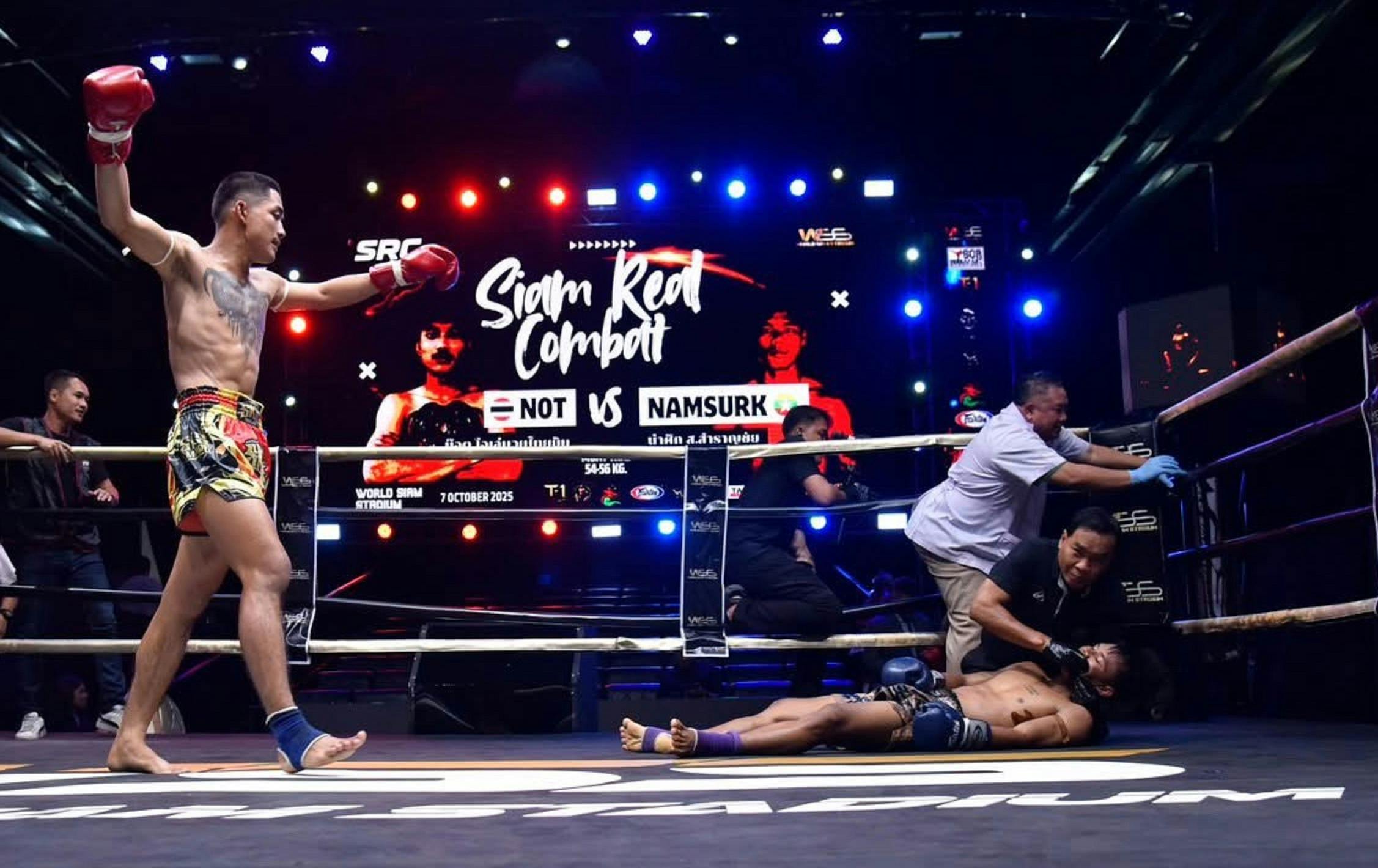 World Siam Stadium: Muay-Thai-Kampf mit Platz in der ersten Reihe