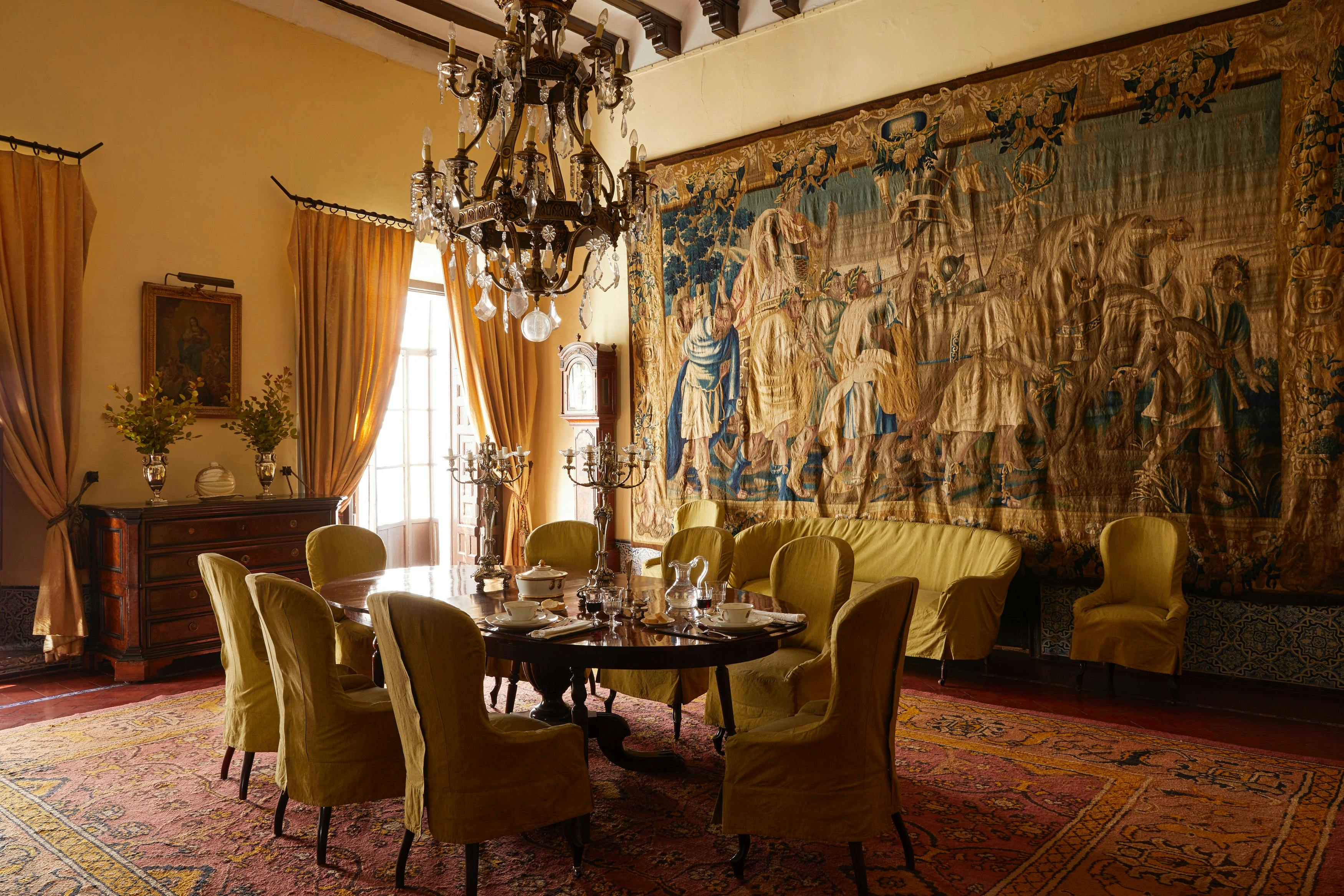 Main dining room of the palace.