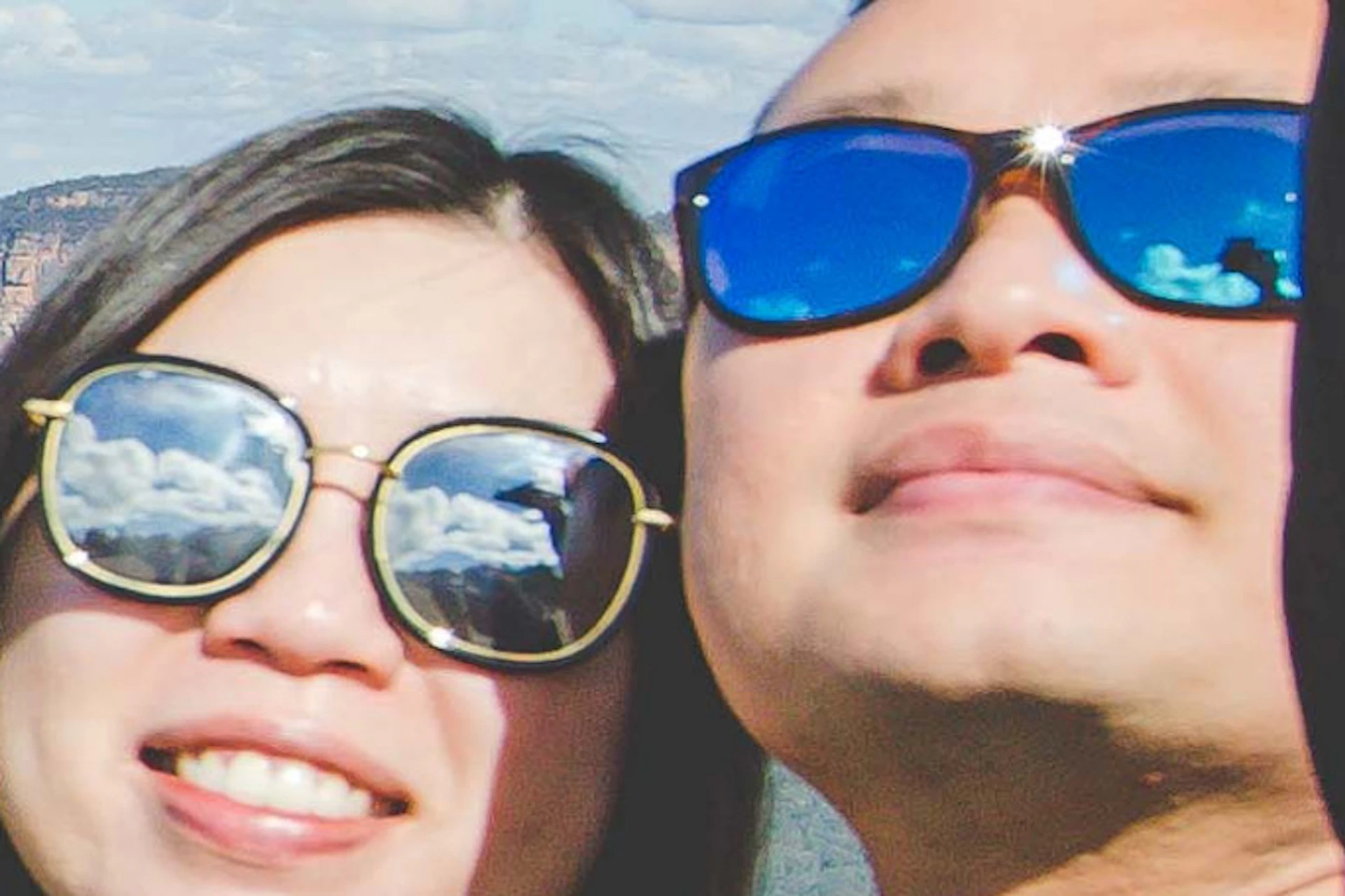 Selfie in front of the Three Sisters in the Blue Mountains
