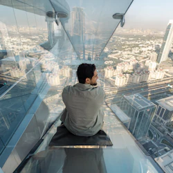 Dubai Aquarium & Sky Views Observatory: Entry Ticket + Glass Slide 2