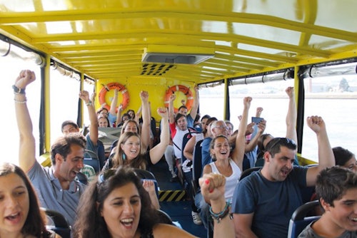 HIPPOtripリスボン：水陸両用バス＆ボートツアー(即日発券)