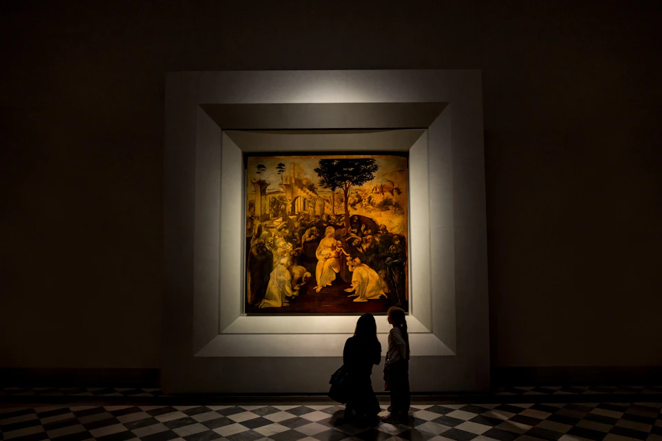 Adoration of the Magi by Leonardo da Vinci