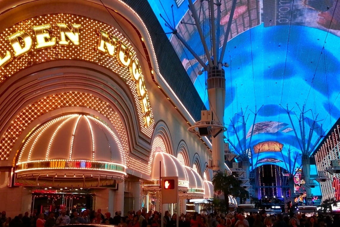 Freemont Street After Dark - The Glitter Gulch