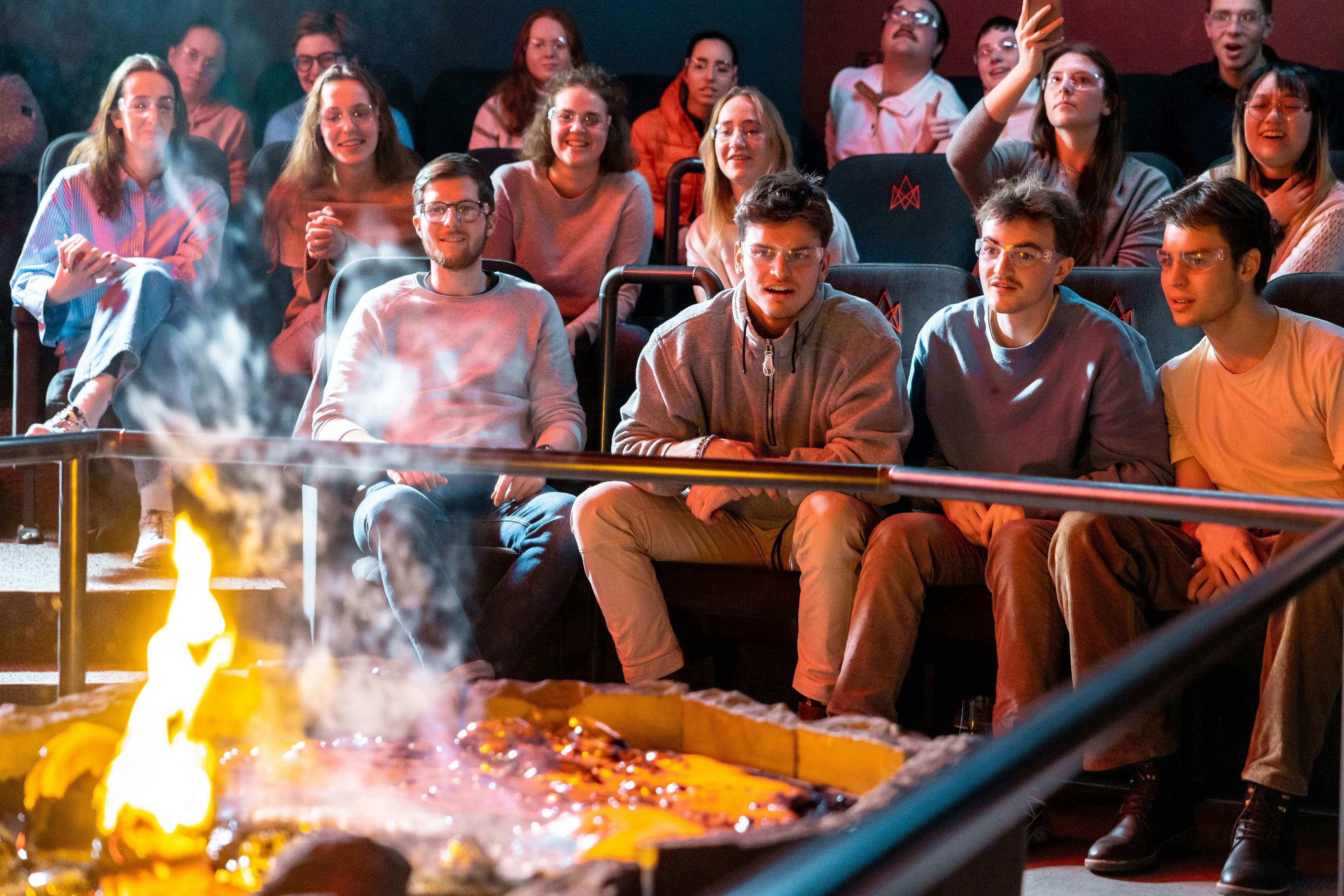 Experiencing molten lava is thrilling. 