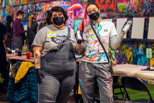 Studio W.I.P. - Uptown Chicago: Spray Paint & Sip Urban Art Workshop