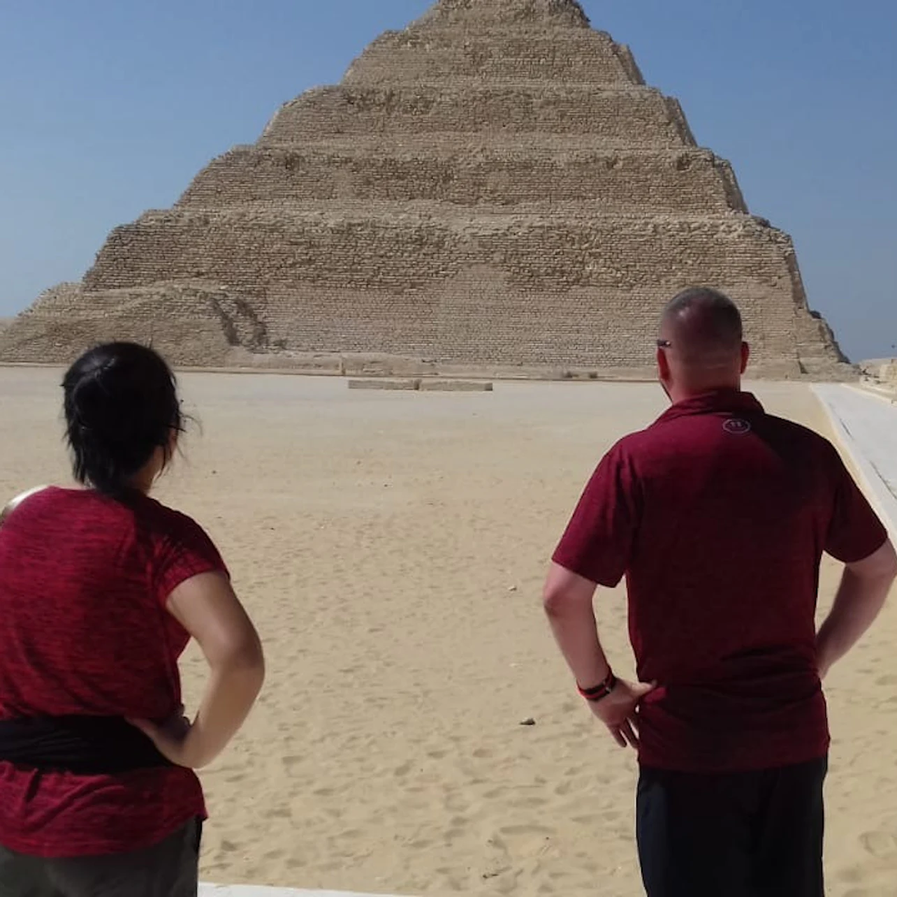 Exterior of the Sakkara Pyramids