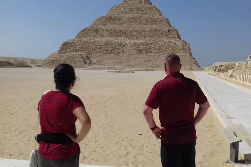 Exterior of the Sakkara Pyramids