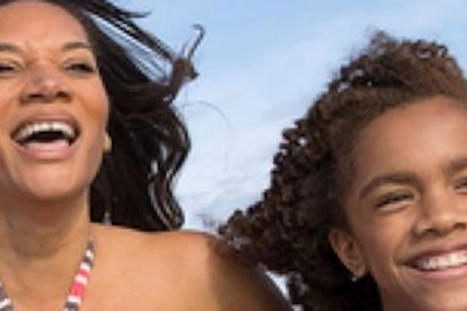 Family fun on the beach