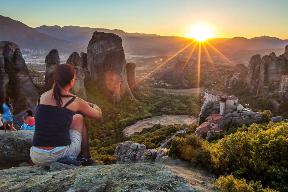 Majestic Meteora Sunset