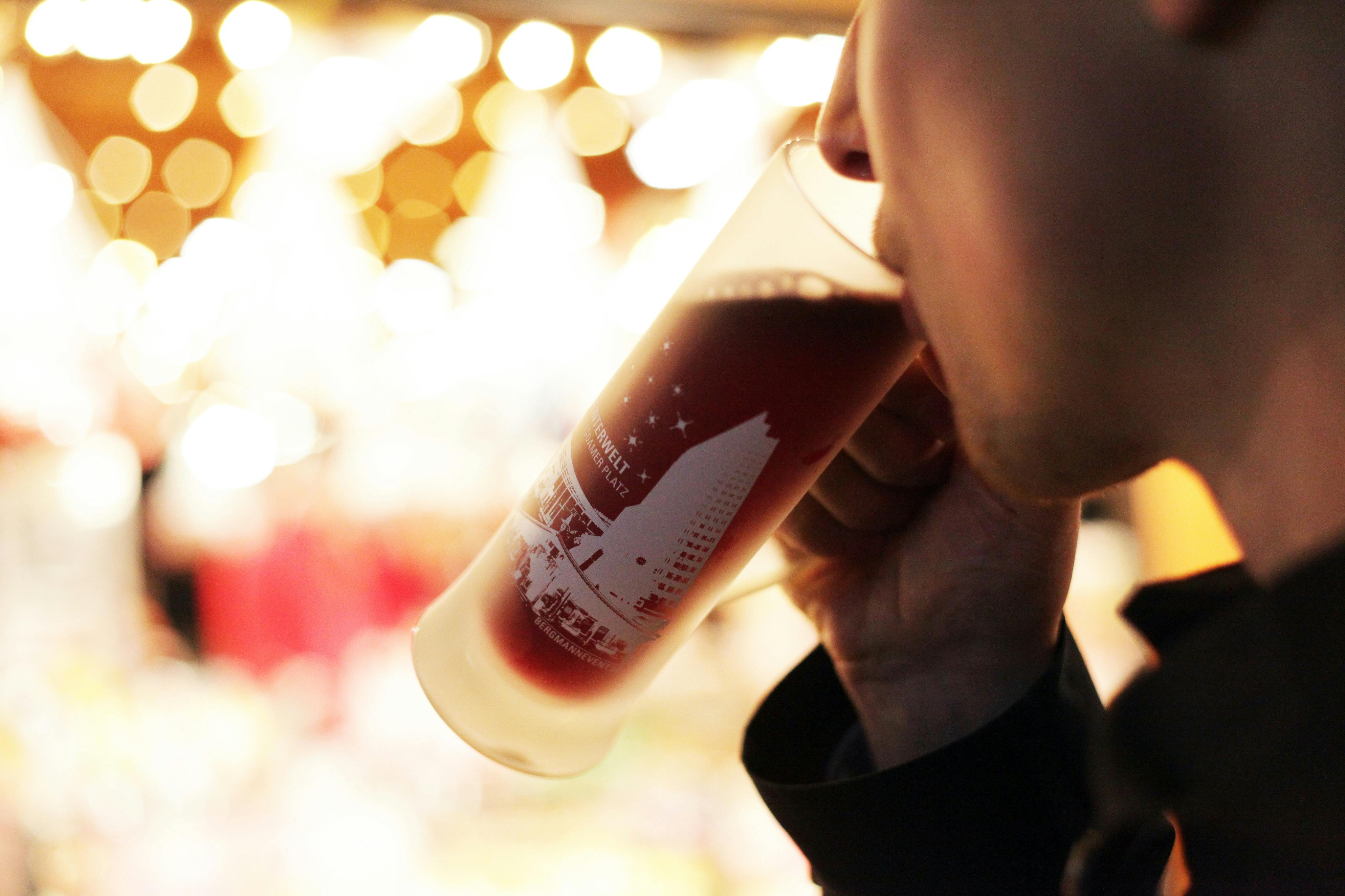 Enjoy a hot spicy mulled wine to warm up!