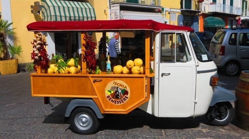 A street vendor truck with 