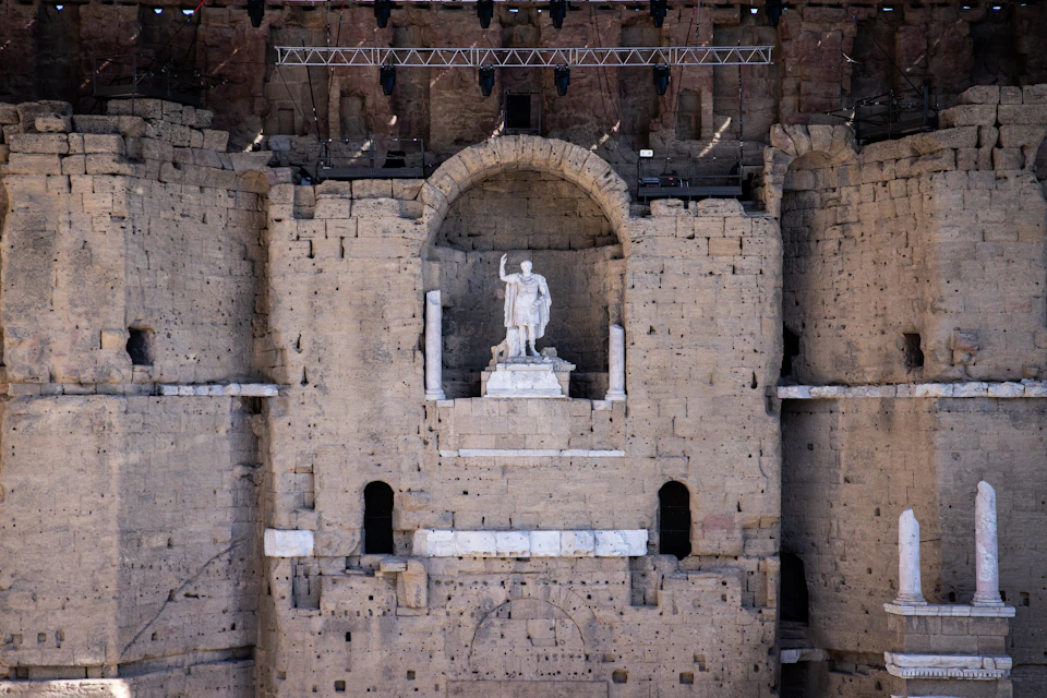 The Théâtre Antique d'Orange owes its renown to its stage wall, the best preserved in the Western world.