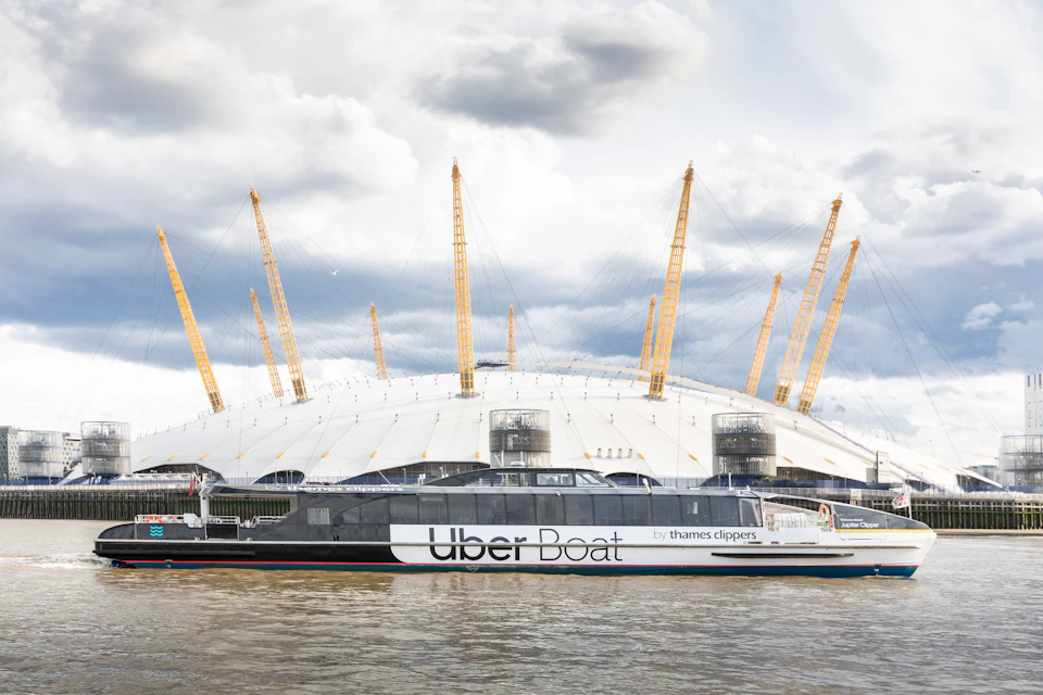 Uber Boat by Thames Clippers and The O2