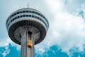 The Skylon Tower Observation deck sits 775 feet above the brink of Niagara Falls and offers 360 degree panoramic views