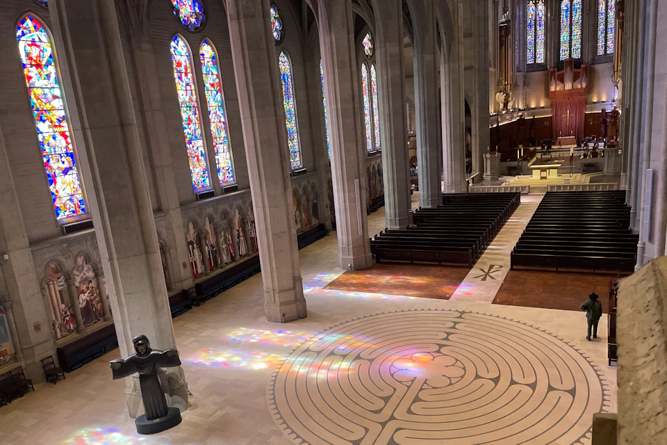 Interior view of Grace Cathedral