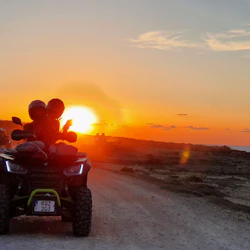 Gozo & Comino: Guided Sunset Quad Bike Tour with Transfers + Boat Ride