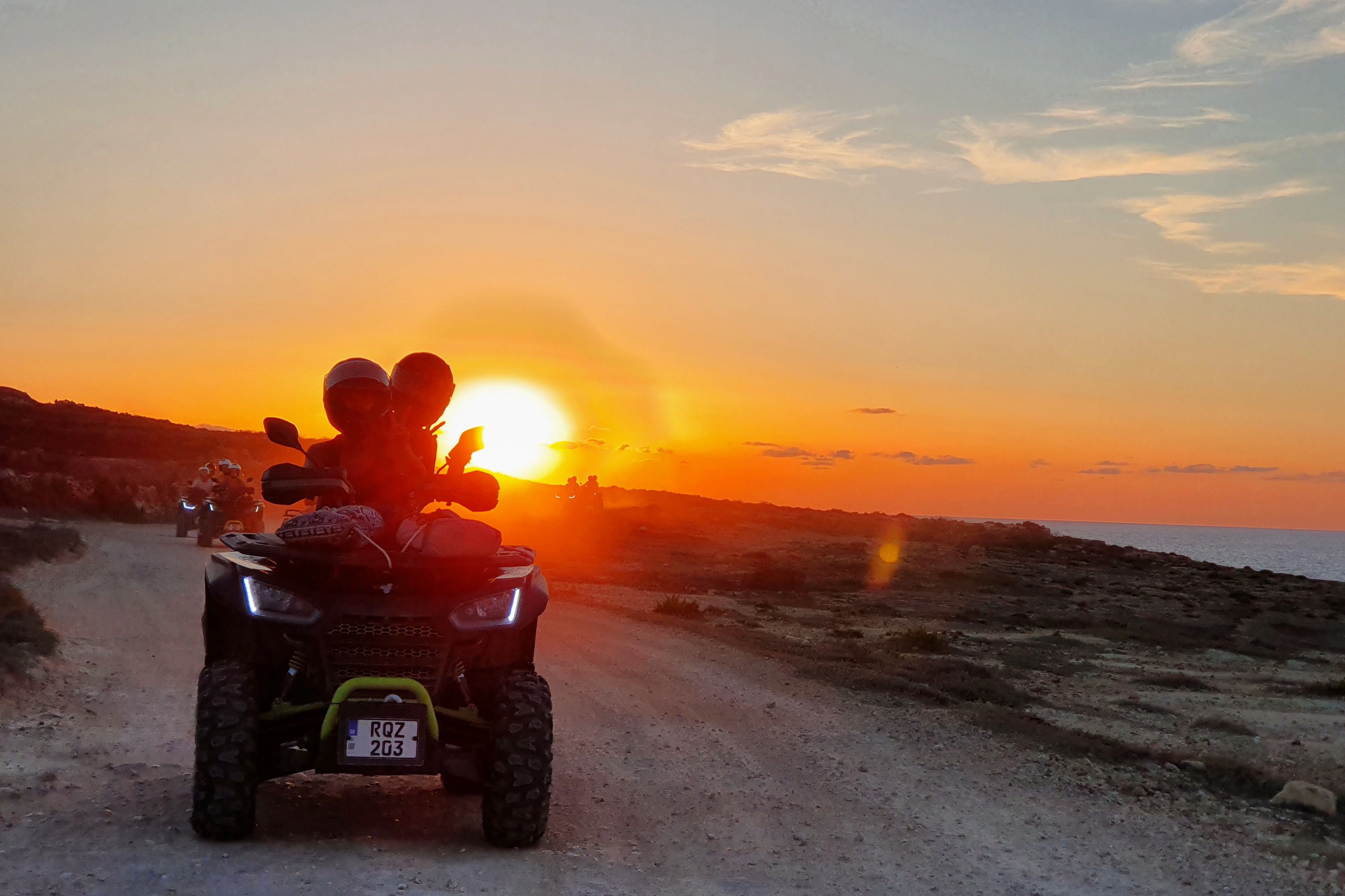 Gozo & Comino: Guided Sunset Quad Bike Tour with Transfers + Boat Ride