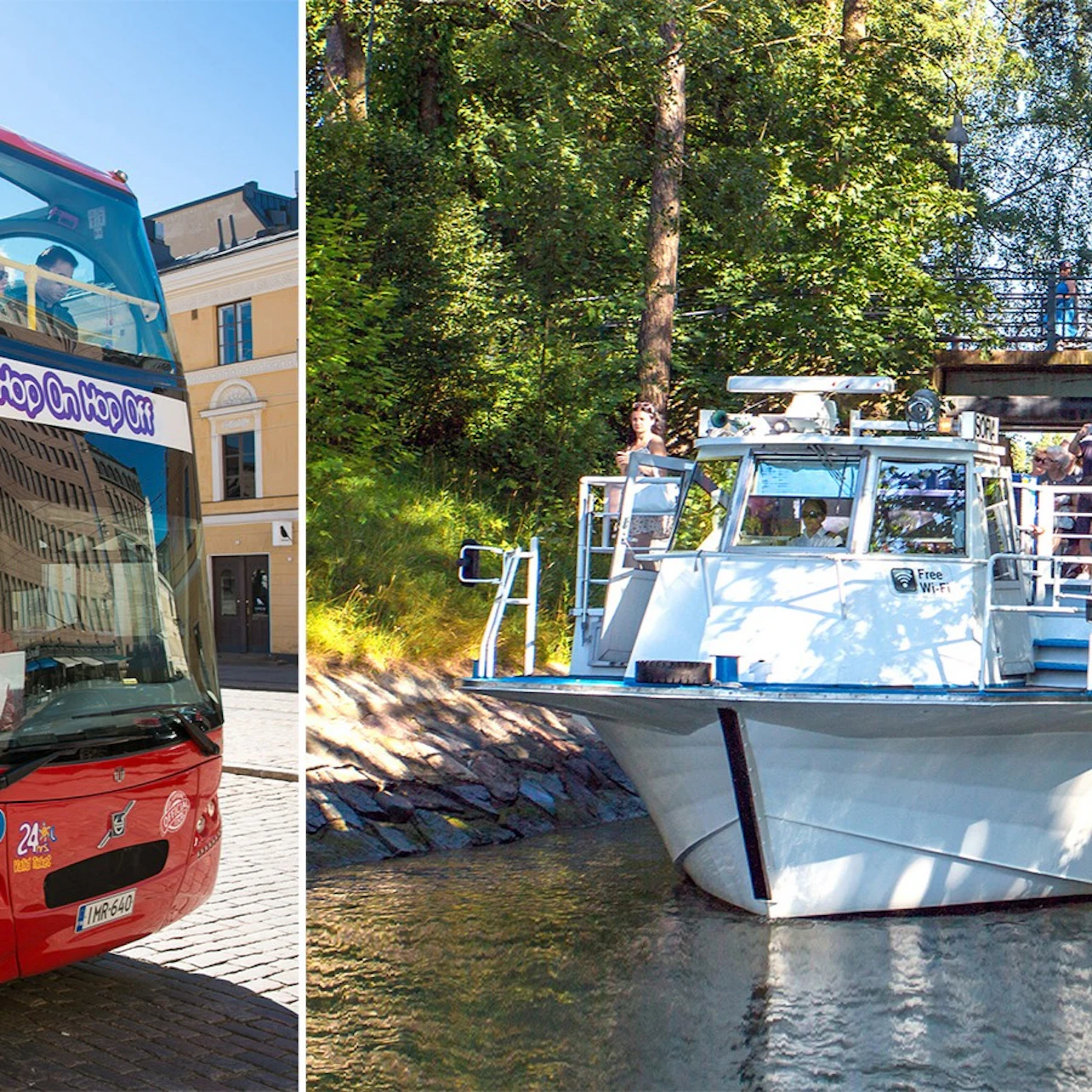Helsinki Hop On-Hop Off bus & Beautiful Canal Cruise in Helsinki β Tiqets