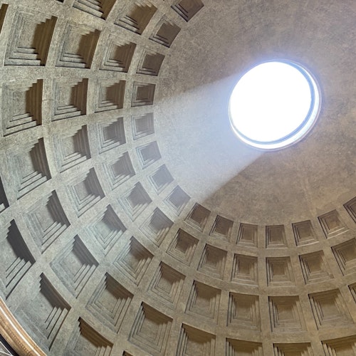 vista dall'alto del pantheon