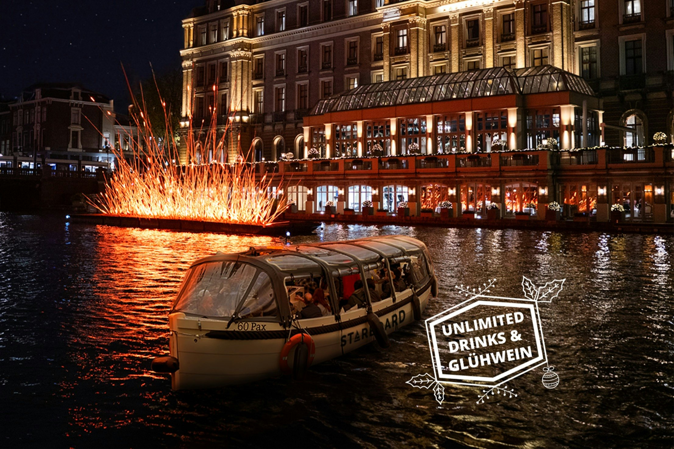 Light Festival: Passeio de barco + opção de bebidas ilimitadas